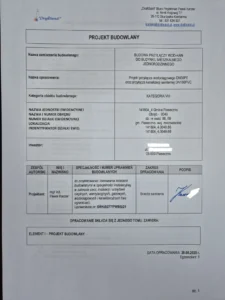 Zrealizowane projekty instalacji sanitarnych - DraftSanit, przyłącza Piaseczno